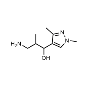 3-Amino-1-(1,3-dimethyl-1H-pyrazol-4-yl)-2-methylpropan-1-ol|CS-1017376