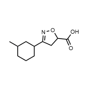 3-(3-Methylcyclohexyl)-4,5-dihydroisoxazole-5-carboxylic acid|CS-1017690