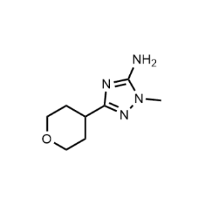 1-Methyl-3-(tetrahydro-2H-pyran-4-yl)-1H-1,2,4-triazol-5-amine|CS-1017984