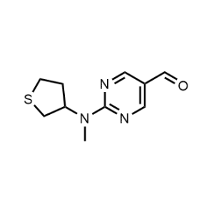 2-(Methyl(tetrahydrothiophen-3-yl)amino)pyrimidine-5-carbaldehyde|CS-1018036