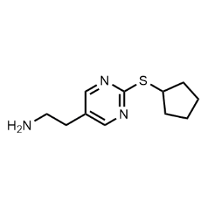 2-(2-(Cyclopentylthio)pyrimidin-5-yl)ethan-1-amine|CS-1018615