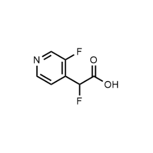 2-Fluoro-2-(3-fluoropyridin-4-yl)acetic acid|CS-1018801