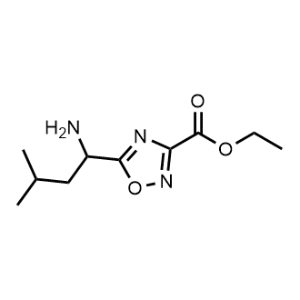 Ethyl 5-(1-amino-3-methylbutyl)-1,2,4-oxadiazole-3-carboxylate|CS-1018846