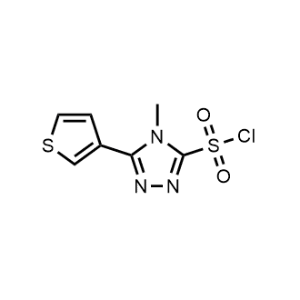 4-Methyl-5-(thiophen-3-yl)-4H-1,2,4-triazole-3-sulfonyl chloride|CS-1018861