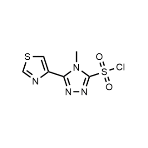 4-Methyl-5-(thiazol-4-yl)-4H-1,2,4-triazole-3-sulfonyl chloride|CS-1018962