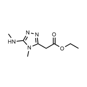 Ethyl 2-(4-methyl-5-(methylamino)-4H-1,2,4-triazol-3-yl)acetate|CS-1019038
