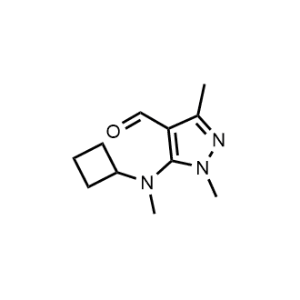 5-(Cyclobutyl(methyl)amino)-1,3-dimethyl-1H-pyrazole-4-carbaldehyde|CS-1019664
