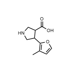 4-(3-Methylfuran-2-yl)pyrrolidine-3-carboxylic acid|CS-1020345