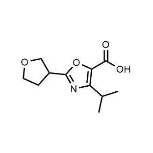 4-Isopropyl-2-(tetrahydrofuran-3-yl)oxazole-5-carboxylic acid|CS-1020598