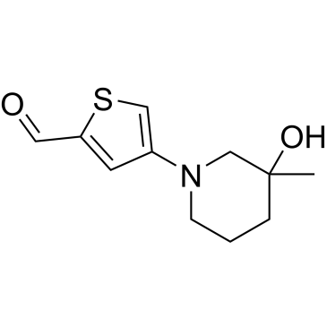 4-(3-Hydroxy-3-methylpiperidin-1-yl)thiophene-2-carbaldehyde|CS-1020833