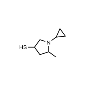 1-Cyclopropyl-5-methylpyrrolidine-3-thiol|CS-1020864