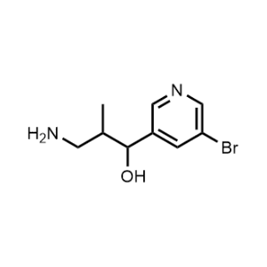 3-Amino-1-(5-bromopyridin-3-yl)-2-methylpropan-1-ol|CS-1021112