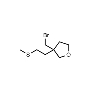 3-(Bromomethyl)-3-(2-(methylthio)ethyl)tetrahydrofuran|CS-1021610