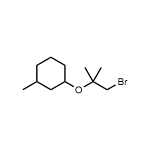 1-((1-Bromo-2-methylpropan-2-yl)oxy)-3-methylcyclohexane|CS-1021745
