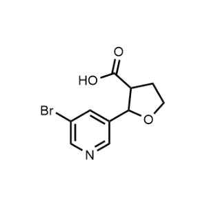 2-(5-Bromopyridin-3-yl)tetrahydrofuran-3-carboxylic acid|CS-1022249