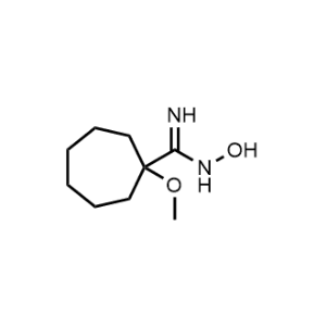 N-Hydroxy-1-methoxycycloheptane-1-carboximidamide|CS-1022373