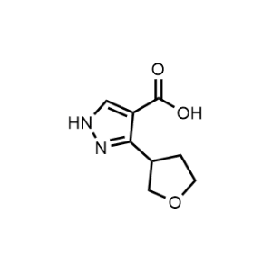 3-(Tetrahydrofuran-3-yl)-1H-pyrazole-4-carboxylic acid|CS-1022415