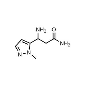 3-Amino-3-(1-methyl-1H-pyrazol-5-yl)propanamide|CS-1022465