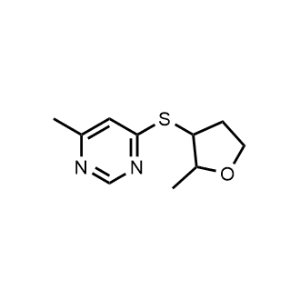 4-Methyl-6-((2-methyltetrahydrofuran-3-yl)thio)pyrimidine|CS-1022533