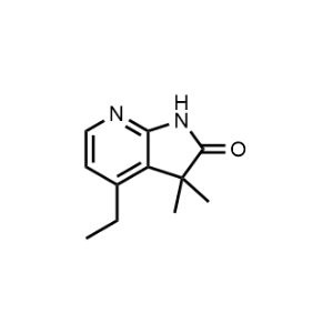 2H-Pyrrolo[2,3-b]pyridin-2-one, 4-ethyl-1,3-dihydro-3,3-dimethyl-|CS-1022591