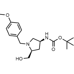 Tert-butyl ((3S,5S)-5-(hydroxymethyl)-1-(4-methoxybenzyl)pyrrolidin-3-yl)carbamate|CS-1022761