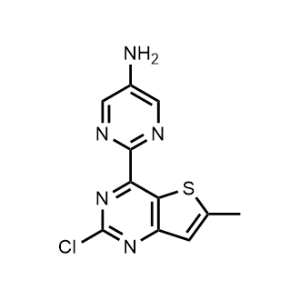 2-(2-Chloro-6-methylthieno[3,2-d]pyrimidin-4-yl)pyrimidin-5-amine|CS-1022952