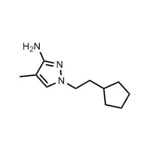 1-(2-Cyclopentylethyl)-4-methyl-1H-pyrazol-3-amine|CS-1023305