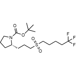 Tert-butyl (S)-2-(3-((5,5,5-trifluoropentyl)sulfonyl)propyl)pyrrolidine-1-carboxylate|CS-1023393