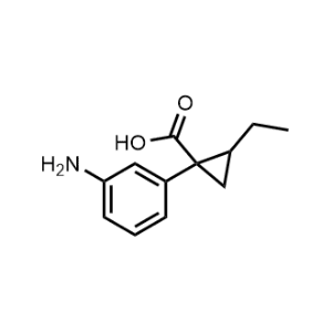 1-(3-Aminophenyl)-2-ethylcyclopropane-1-carboxylic acid|CS-1023582