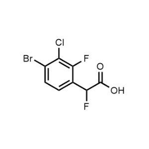 2-(4-Bromo-3-chloro-2-fluorophenyl)-2-fluoroacetic acid|CS-1023625