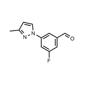 3-Fluoro-5-(3-methyl-1H-pyrazol-1-yl)benzaldehyde|CS-1024057