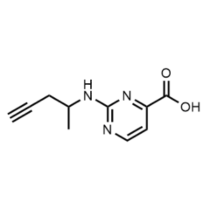2-(Pent-4-yn-2-ylamino)pyrimidine-4-carboxylic acid|CS-1024875