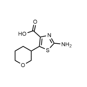 2-Amino-5-(tetrahydro-2H-pyran-3-yl)thiazole-4-carboxylic acid|CS-1025131