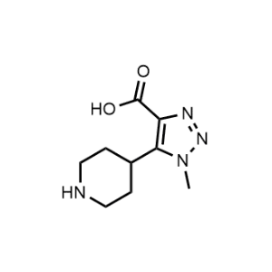 1-Methyl-5-(piperidin-4-yl)-1H-1,2,3-triazole-4-carboxylic acid|CS-1025229