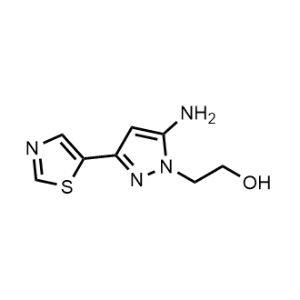 2-(5-Amino-3-(thiazol-5-yl)-1H-pyrazol-1-yl)ethan-1-ol|CS-1025457
