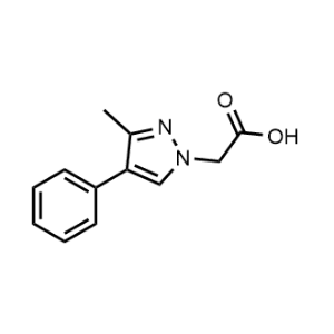 2-(3-Methyl-4-phenyl-1H-pyrazol-1-yl)acetic acid|CS-1026122