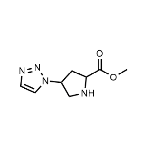 Methyl 4-(1H-1,2,3-triazol-1-yl)pyrrolidine-2-carboxylate|CS-1026156