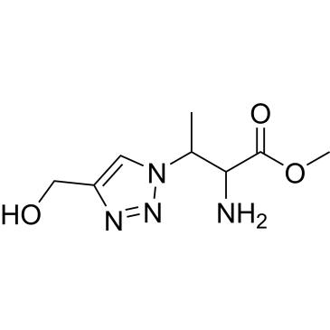 Methyl 2-amino-3-(4-(hydroxymethyl)-1H-1,2,3-triazol-1-yl)butanoate|CS-1026160