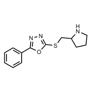 2-Phenyl-5-((pyrrolidin-2-ylmethyl)thio)-1,3,4-oxadiazole|CS-1026375