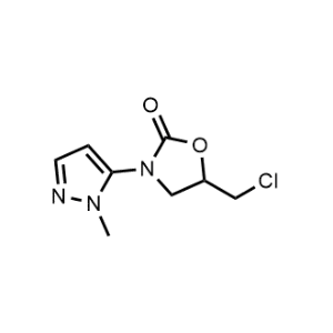 5-(Chloromethyl)-3-(1-methyl-1H-pyrazol-5-yl)oxazolidin-2-one|CS-1026486
