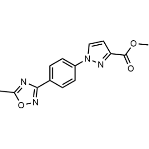 Methyl 1-(4-(5-methyl-1,2,4-oxadiazol-3-yl)phenyl)-1H-pyrazole-3-carboxylate|CS-1026583