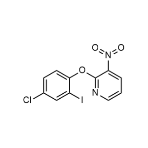 2-(4-Chloro-2-iodophenoxy)-3-nitropyridine|CS-1026639