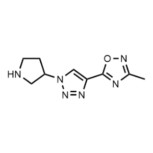 3-Methyl-5-(1-(pyrrolidin-3-yl)-1H-1,2,3-triazol-4-yl)-1,2,4-oxadiazole|CS-1026940