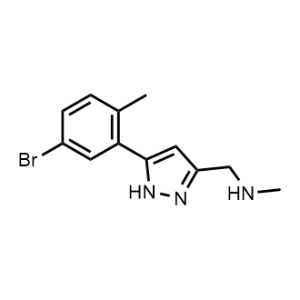1-(5-(5-Bromo-2-methylphenyl)-1H-pyrazol-3-yl)-N-methylmethanamine|CS-1027055