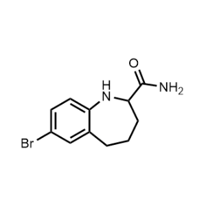 7-Bromo-2,3,4,5-tetrahydro-1H-benzo[b]azepine-2-carboxamide|CS-1027062