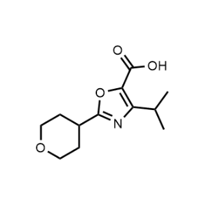 4-Isopropyl-2-(tetrahydro-2H-pyran-4-yl)oxazole-5-carboxylic acid|CS-1027113