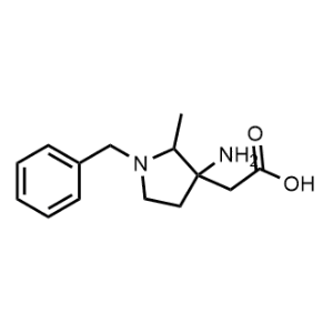 2-(3-Amino-1-benzyl-2-methylpyrrolidin-3-yl)acetic acid|CS-1027386