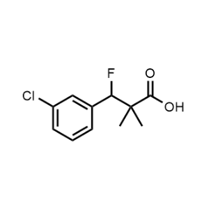 3-(3-Chlorophenyl)-3-fluoro-2,2-dimethylpropanoic acid|CS-1027472