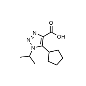 5-Cyclopentyl-1-isopropyl-1H-1,2,3-triazole-4-carboxylic acid|CS-1027517