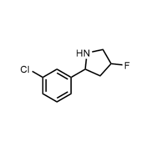 2-(3-Chlorophenyl)-4-fluoropyrrolidine|CS-1027592